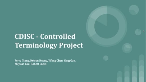 Thumbnail for CDISC - Controlled Terminology Lineage Visualization