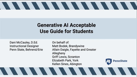 Thumbnail for GenAI Acceptable Use Guide for Students - Overview