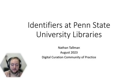 Thumbnail for Identifiers at Penn State University Libraries​, 2023-08