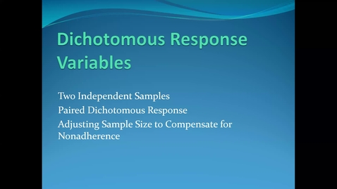 Thumbnail for Lecture 6.1. Sample Size (II) (Part 2) [PHS580]