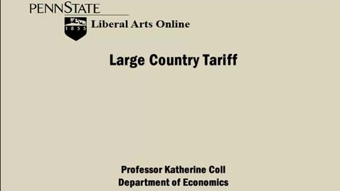Thumbnail for ECON333_L05_Large_Country_Tariff