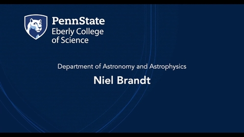 Thumbnail for entry Niel Brandt - The Department of Astronomy and Astrophysics at Penn State