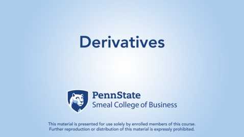 Thumbnail for Derivatives