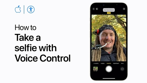 Thumbnail for entry How to take a selfie with Voice Control on iPad