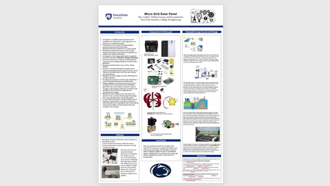 Thumbnail for entry Micro Grid Solar Panel