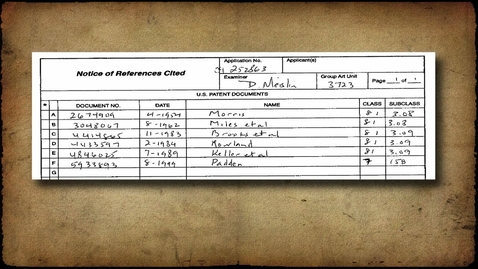 Thumbnail for Patent Basics (2) - The File History