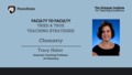 Go to Faculty to Faculty: Tried & True Teaching Strategies [Chemistry] with duration: 5 minutes, 26 seconds