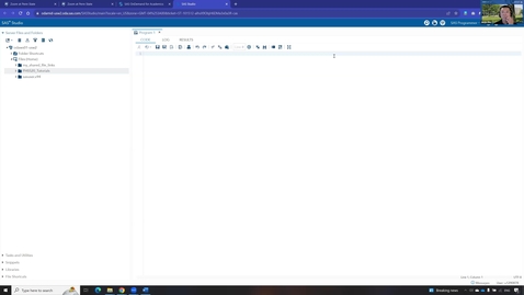 Thumbnail for Orientation Tutorial: SAS OnDemand Part 2