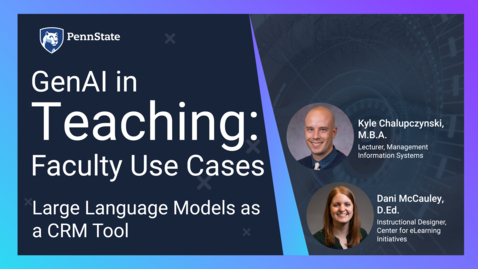 Thumbnail for Gen AI - Why do you use AI into your Teaching?