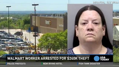 Thumbnail for Walmart worker accused of stealing more than $230K