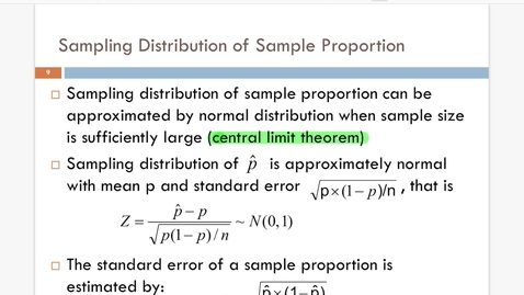 Thumbnail for Lesson 8.1. Inference for 1 Proportion d