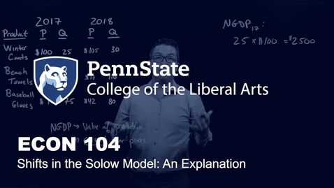 Thumbnail for ECON104_L06_Shifts_in_Solow_Model_Explanation
