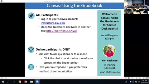 Thumbnail for Canvas: Using the Gradebook