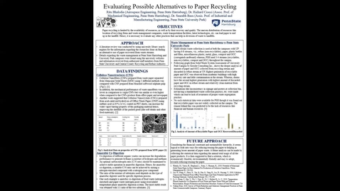 Thumbnail for entry Evaluating Possible Alternatives to Paper Recycling 