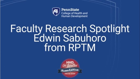 Thumbnail for Faculty Research Spotlight Edwin Sabuhoro from RPTM