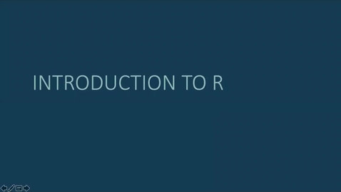 Thumbnail for SRA 365 - Lesson 03 - Introduction to R