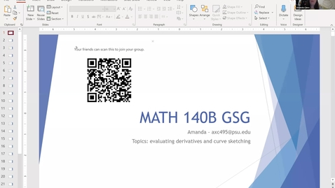 Thumbnail for entry PSL-GSG MATH 140B - Amanda (Fall 2020 Week 11)