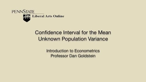 Thumbnail for ECON306_L01_Confidence_Interval_Mean_Unknown_Pop