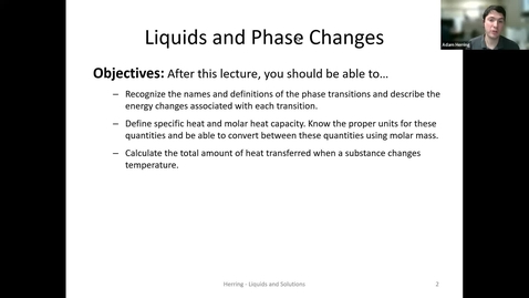 Thumbnail for CHEM 130 - Phase Changes