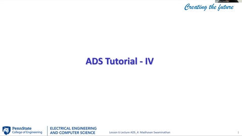 Thumbnail for EE 443 FA25 | ADS Tutorial IV