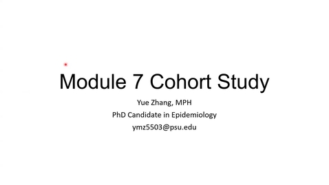 Thumbnail for entry Lesson 7. Cohort study - Part 1