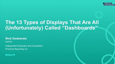 Thumbnail for entry The 13 Types of Displays That Are All (Unfortunately) Called Dashboards
