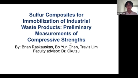 Thumbnail for Sulfur Concrete for Immobilization of Industrial Waste Products: Preliminary Measurements of Compressive Strengths