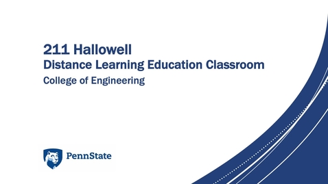 Thumbnail for entry 211 Hallowell - Distance Learning Education Classroom