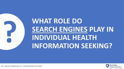 Thumbnail for entry 5.2: Role of Search Engines