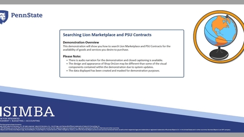 Thumbnail for SIMBA Short: Searching Lion Marketplace and PSU Contracts