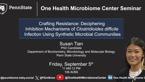 Thumbnail for Crafting Resistance: C. diff infection inhibition with synthetic microbal communities | Susan Tian