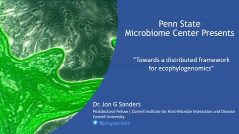 Thumbnail for entry 2020 OCT 30 Towards a distributed framework for microbial ecophylogenomics