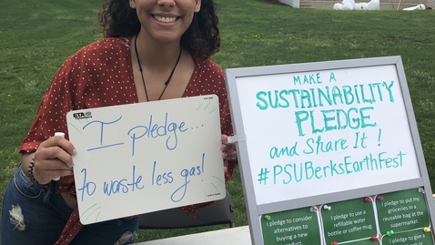 Thumbnail for entry Sustainability Pledge EarthFest 2019