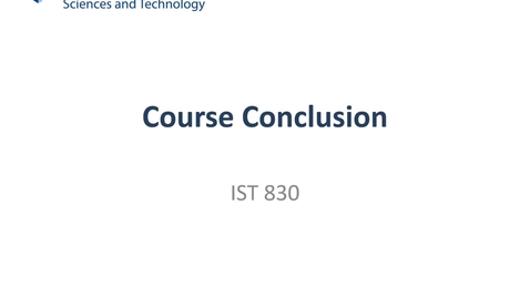Thumbnail for L12: Conclusion and Wrap Up