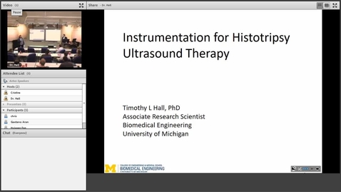 Thumbnail for Tim Hall - Biomedical Ultrasound - 10/12/2018