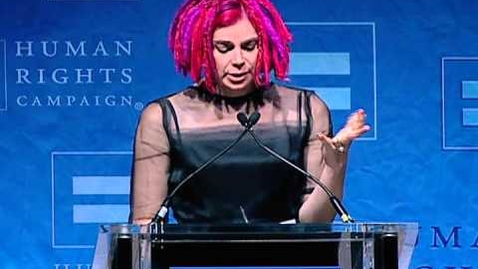 Thumbnail for Lana Wachowski receives the HRC Visibility Award