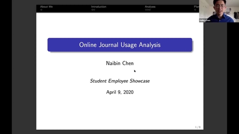 Thumbnail for Naibin Chen - Student Employee Showcase Presentation