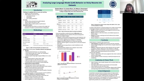 Thumbnail for Analyzing Large Language Model (LLM) Behavior on Noisy Resume-Job Datasets
