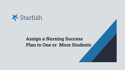 Thumbnail for entry NURS Success Plan Instructions for ASC