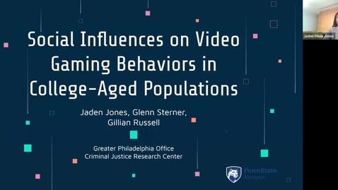 Thumbnail for entry Social Influences on Video Gaming Behaviors in College Aged Populations