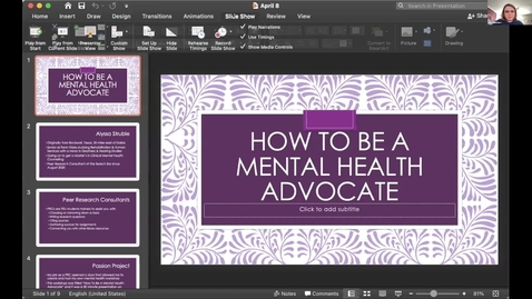 Thumbnail for Alyssa Struble -- Student Employee Showcase 2021