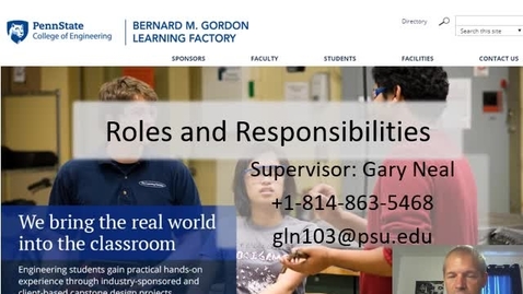 Thumbnail for Roles and Responsibilities ME 440 - Quiz