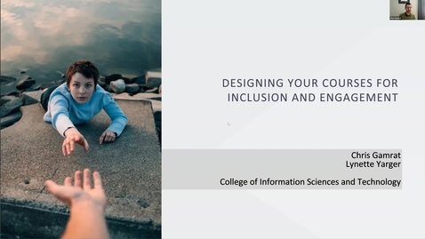 Thumbnail for Designing your Courses for Inclusion and Engagement