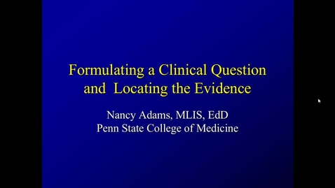 Thumbnail for PICO questions hierarchy of evidence