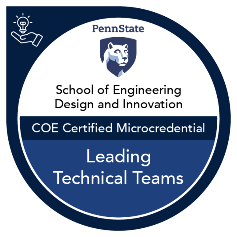 Leading Technical Teams badge.