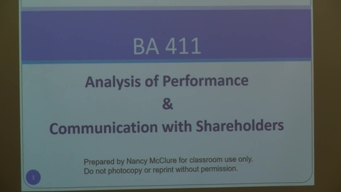 Thumbnail for Performance Analysis and Communication - Part I