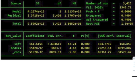 Thumbnail for entry Omitted Variable Bias Calcluaiton in Stata