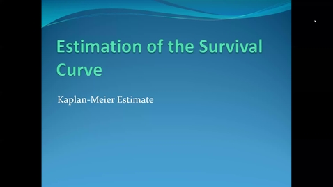 Thumbnail for entry Lecture 7.2. Survival Analysis (Part 2) [PHS580]