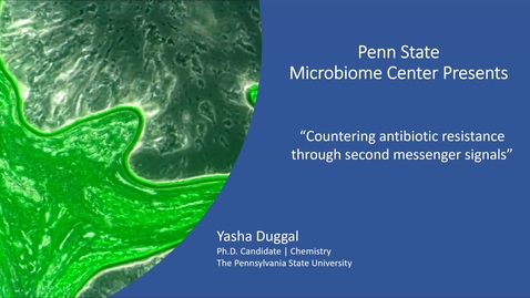 Thumbnail for 2020 OCT 02 Countering antibiotic resistance through second messenger signals