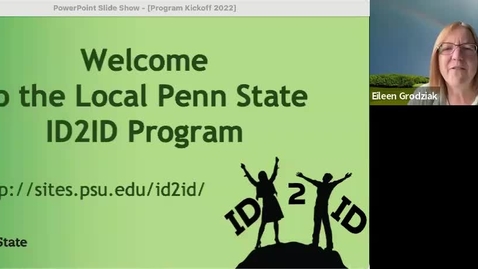 Thumbnail for entry ID2ID Kickoff Meeting 7-18-22